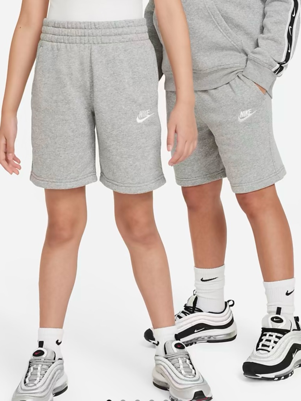 Nike Grey Kids Sportswear Club Fleece Shorts